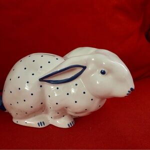 Tiffany & Co. Porcelain Bunny Bank Hand-Painted Original